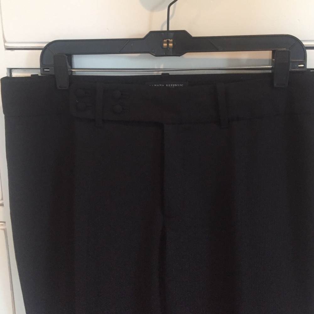 NWOT Banana republic Wool cuffed tonal stripe wide leg cuffed trousers